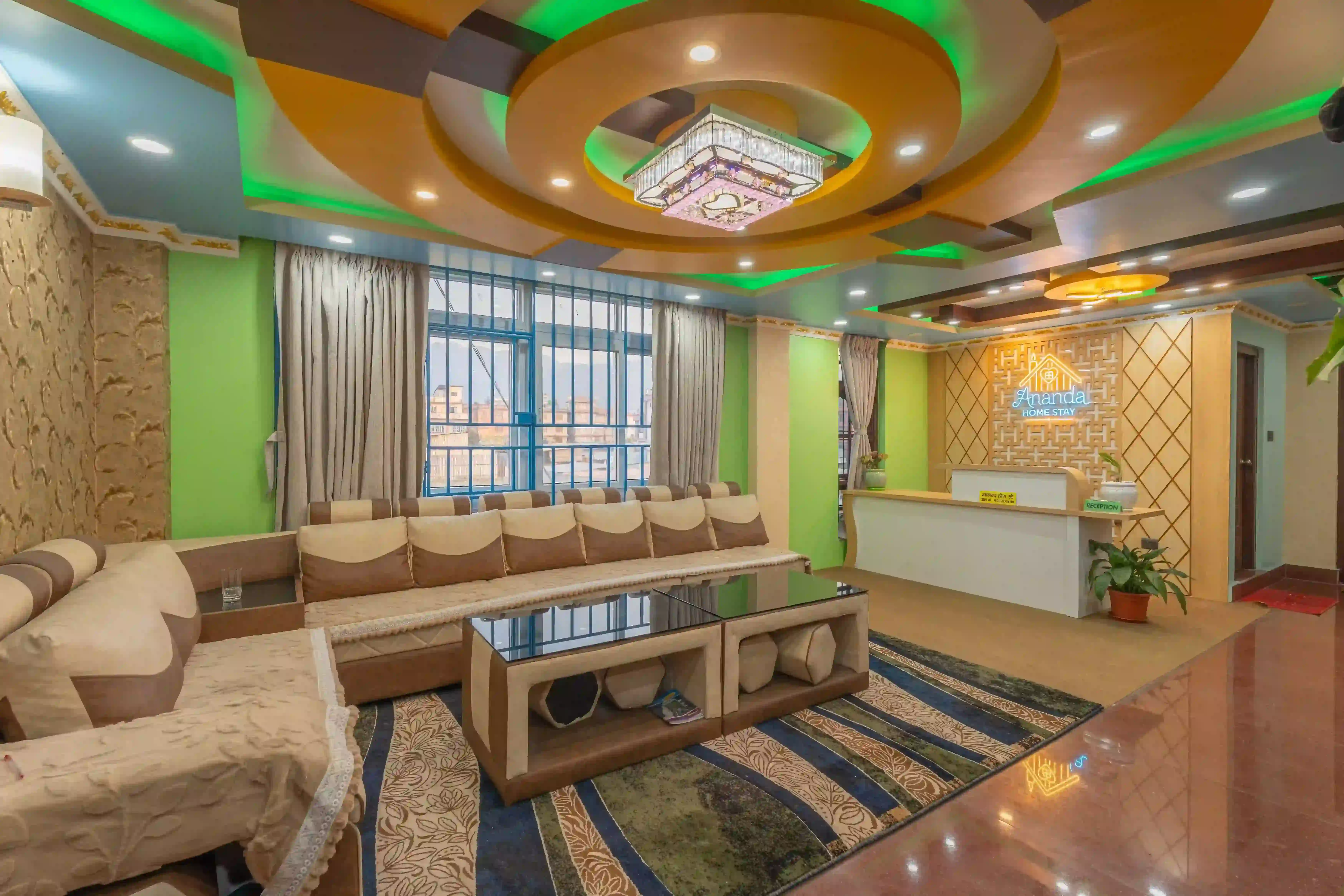 Cozy living room at Aananda Homestay Lubhu